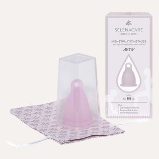 SELENACARE Periodencup inkl. Sterilisationsbehälter