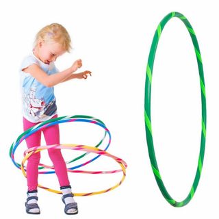 Hoopomania Kinder-Hula-Hoop mit Grip-Tape | Ø 70 cm | Grün-Grün
