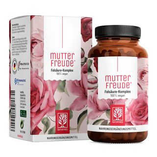 Folsäure Komplex Mönchspfeffer hochdosiert Eisen Zink 90 vegan Kapseln Mutterfreude NATURTREU®