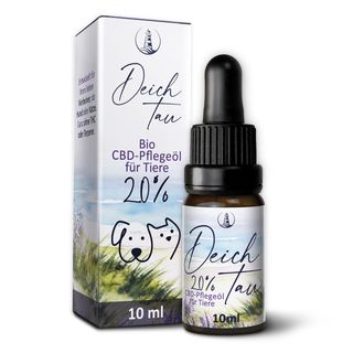 Deichtau Bio CBD Öl 20% für Hund & Katze - CBD-Hanföl-Tropfen – Echtes Cannabisöl - Deutsche Marke