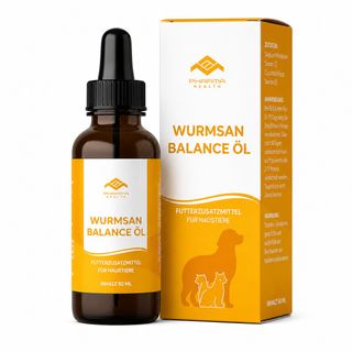 Wurmsan Balance Öl | natürliche Wurmkur ohne Chemie | für Hunde und Katzen