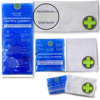 IEA Medical Kalt Warm Kompressen, 3 Kühlpacks Gel, Kühlbeutel Gel, Kühlpads 3 St