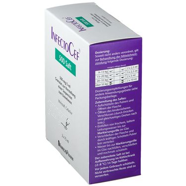 InfectoCef® 500 Saft 2x75 ml mit dem E-Rezept kaufen - Shop Apotheke
