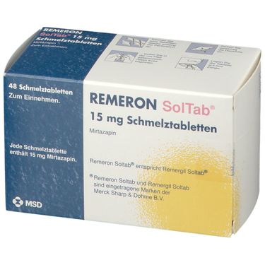 REMERON SolTab® 15 mg 48 St mit dem E-Rezept kaufen - Shop Apotheke