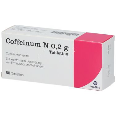 Coffeinum® N 0,2 g Tabletten 50 St - Shop Apotheke