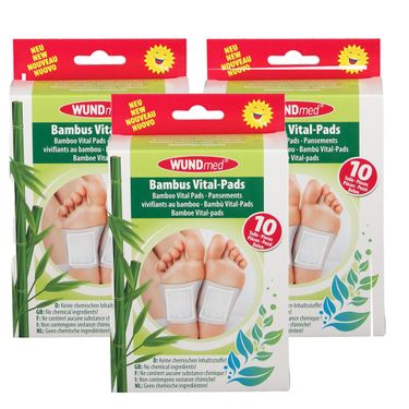 WUNDmed® Bambus VitalPads 3x10 St Shop Apotheke
