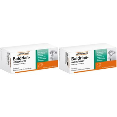 Baldrian-ratiopharm® überzogene Tabletten 2x60 St - Shop Apotheke