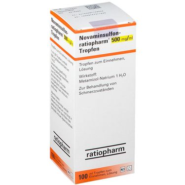 Novaminsulfon-ratiopharm® 500 mg/ml Tropfen 100 ml mit dem E-Rezept ...