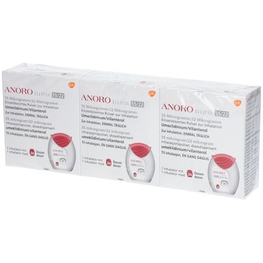 ANORO ELLIPTA 55 µg/22 µg 3 St mit dem E-Rezept kaufen - Shop Apotheke