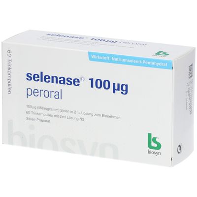 selenase® 100 µg peroral 60x2 ml mit dem ERezept kaufen Shop Apotheke