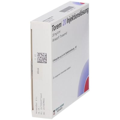 Torem® 20 Injektionslösung 5x4 ml mit dem E-Rezept kaufen - Shop Apotheke
