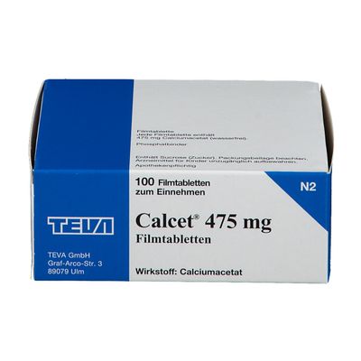 Calcet® 475 mg Filmtabletten 100 St - Shop Apotheke
