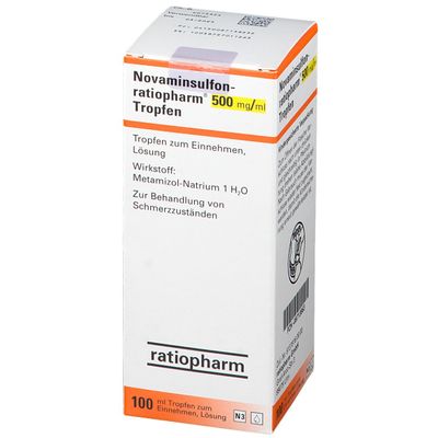 Novaminsulfon-ratiopharm® 500 mg/ml Tropfen 100 ml mit dem E-Rezept ...