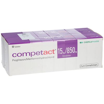 Competact® 15 mg/850 mg 196 St mit dem E-Rezept kaufen - Shop Apotheke