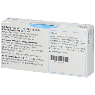 Lucentis® 10 Mg Ml 1 St Mit Dem E-rezept Kaufen - Shop Apotheke