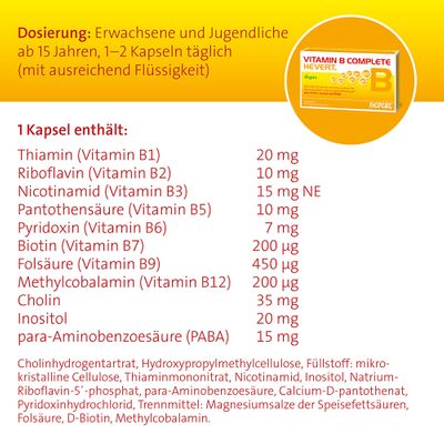 Vitamin B Complete Hevert 60 St - Shop Apotheke