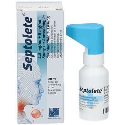 Septolete® 1,5 mg/ml+5 mg/ml Spray 30 ml - Shop Apotheke