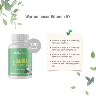 vitabay® Vitamin A Depot 10.000 IE/IU 120 St - Shop Apotheke
