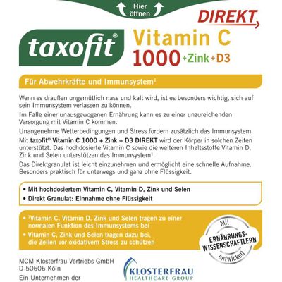 Taxofit Vitamin C Zink D Direkt St Shop Apotheke