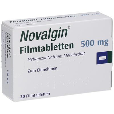 NOVALGIN Filmtabletten 500 mg 20 St mit dem E-Rezept kaufen - Shop Apotheke