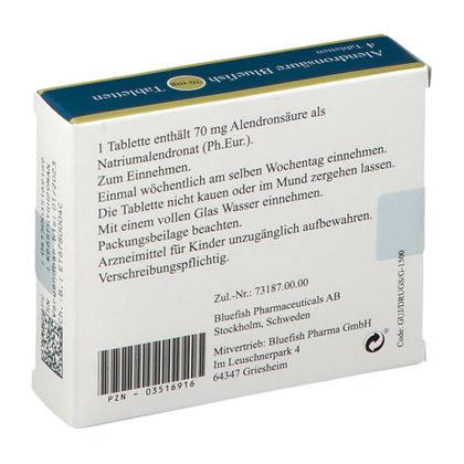 Alendronsäure Bluefish 70 mg 4 St - shop-apotheke.com