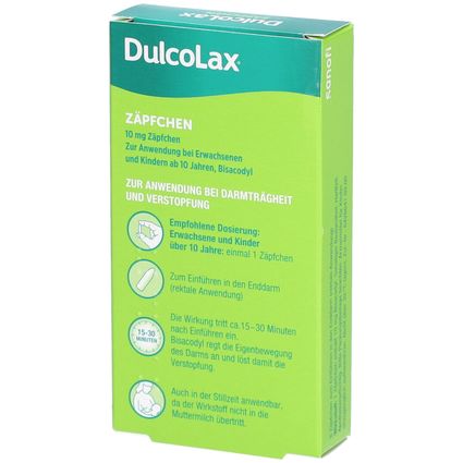 Dulcolax Zäpfchen Abführmittel bei Verstopfung mit Bisacodyl 6 St ...