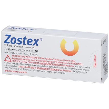 Zostex Zostex® 125 mg 7 St mit dem E-Rezept kaufen – Shop Apotheke
