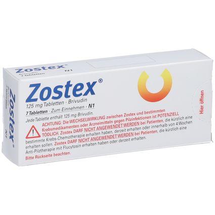 Zostex Zostex® 125 mg 7 St mit dem E-Rezept kaufen – Shop Apotheke