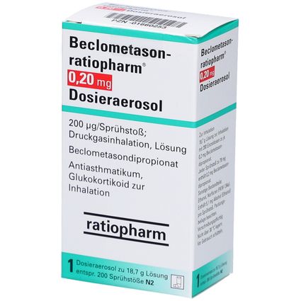 Beclometasonratiopharm® 0,20 mg 1 St mit dem ERezept kaufen Shop