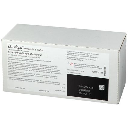 Twindopa Duodopa® 7x100 ml mit dem E-Rezept kaufen – Shop Apotheke