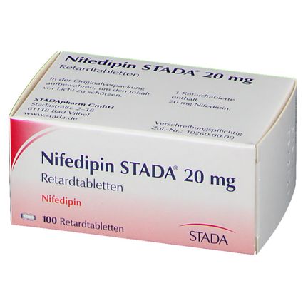 Nifedipin STADA® 20 mg 100 St mit dem E-Rezept kaufen - Shop Apotheke
