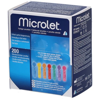 MICROLET Lanzetten Farbig – 200 Stück Für Blutz Produktbild-Vorschau 6