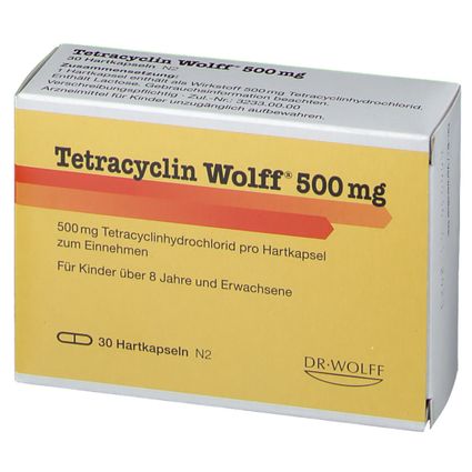 Tetracyclin Wolff® 500 30 St mit dem E-Rezept kaufen - Shop Apotheke