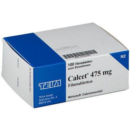 Calcet® 475 mg Filmtabletten 100 St - Shop Apotheke