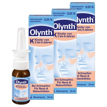 Olynth® K 0,05 Schnupfen Dosierspray für Kinder 3x10 ml Shop Apotheke