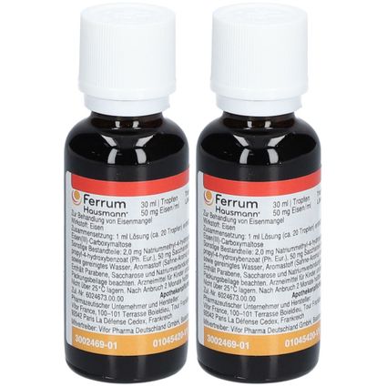 Ferrum Hausmann® Lösung 2x30 ml - Shop Apotheke
