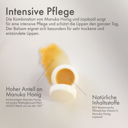 Natura Clou Api Lippenbalsam Honig 4 Ml – Mit Bienenwachs, Panthenol & Kamille Für Sanfte Pflege Trockener Lippen