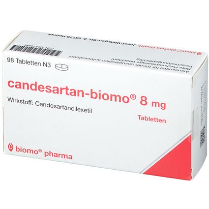 candesartan-biomo® 8 mg 98 St mit dem E-Rezept kaufen - Shop Apotheke