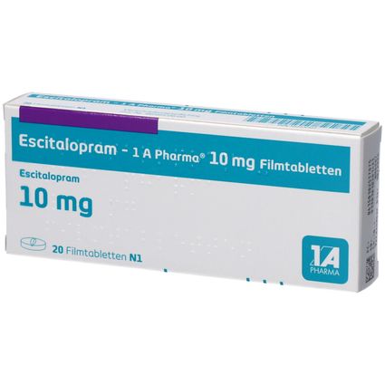 Escitalopram 1A Pharma®10Mg 20 St mit dem E-Rezept kaufen - Shop Apotheke