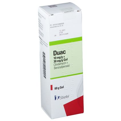 Duac Grams Duac 10 mg/g + 30 mg/g Gel 60 g mit dem E-Rezept kaufen - Shop Apotheke
