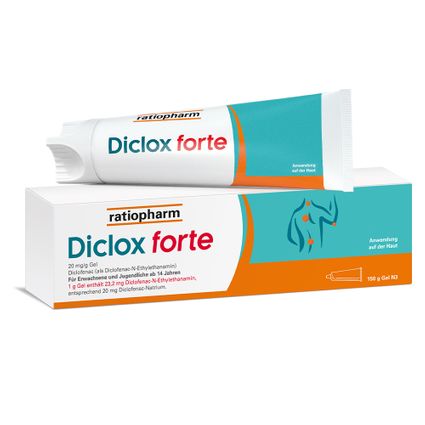 Diclox forte Schmerzgel 2 %, mit Diclofenac 150 g - Shop Apotheke
