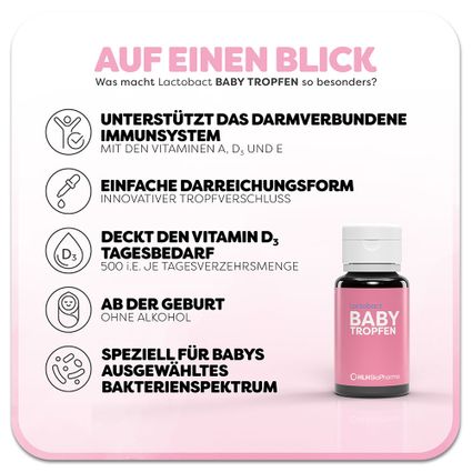 Lactobact BABY TROPFEN Biologisch aktive Bakterien für die Darmflora