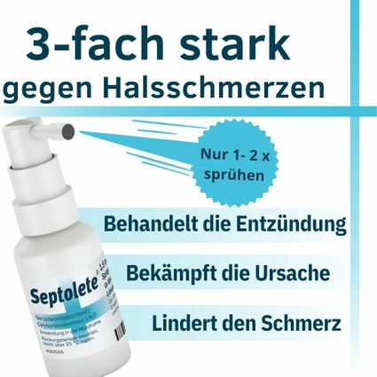 Septolete® 1,5 Mg/ml+5 Mg/ml Spray 30 Ml - Shop Apotheke