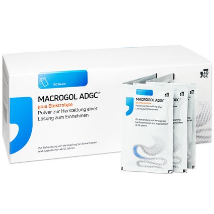 MACROGOL ADGC® plus Elektrolyte Abführmittel gegen Verstopfungen 100 St ...