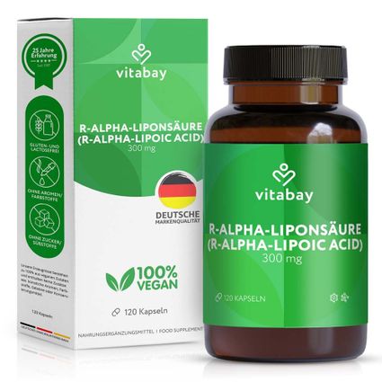VITABAY R-Alpha Lipoic Acid 300mg | 240 Vegan Capsules | High Dose Antioxidant | Bioavailable & Lab-Tested Supplements | International Shipping Available | Buy Now With Express International Delivery - View #6
