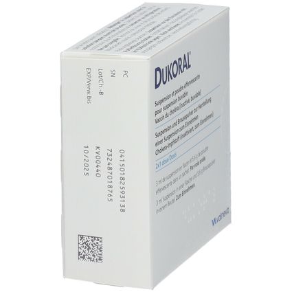 DUKORAL Suspension und Brauseplv.z.H.Susp.z.Einn. 2x1 St mit dem E-Rezept kaufen - SHOP APOTHEKE
