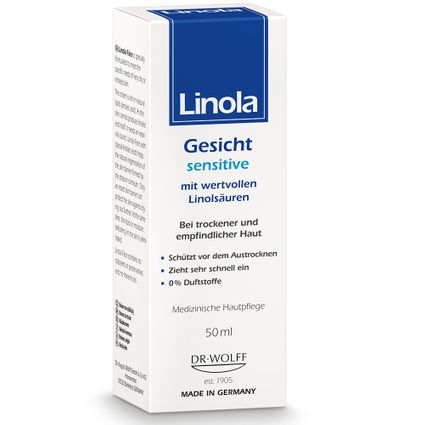 Linola Gesicht Sensitive - Gesichtscreme Für Trockene Und Empfindliche ...