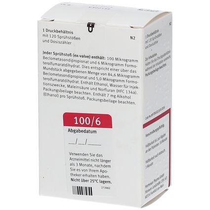 LUFORBEC 100 µg/6 µg 120 Hub Dosieraerosol 1 St mit dem E-Rezept kaufen ...