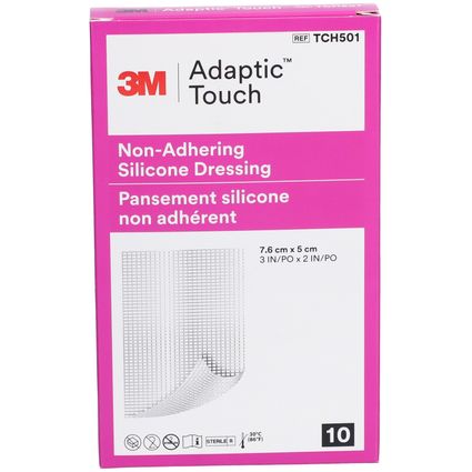 ADAPTIC TOUCH Pansement Silicone 5 x 7.6 cm 10 Pièces | Soin Cicatrisation Rapide main image 1