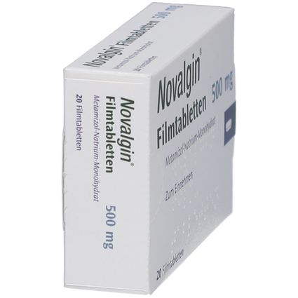 NOVALGIN Filmtabletten 500 mg 20 St mit dem E-Rezept kaufen - Shop Apotheke